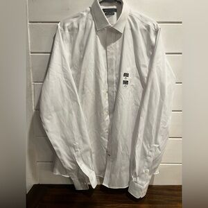 NWT Tommy Hilfiger Men’s White Dress Shirt Classic Business Long Sleeve